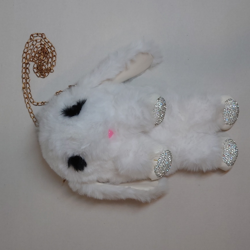 Plush Chain Shoulder Bag for Girls